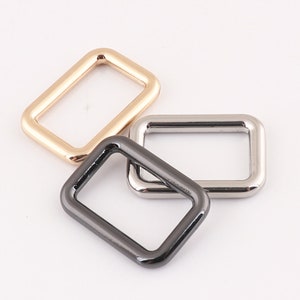 Rectangle rings mini buckles Purse ring Strap Rectangle Ring Purse Handbag Leather Craft Hardware 20pcs