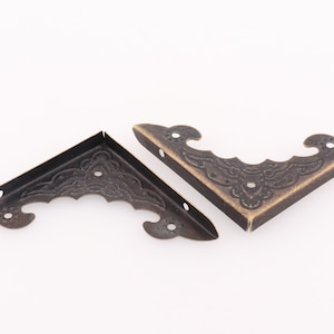 Corner protector Metal Corners Book Protect Corners Wooden Box Corners Photo Frame Corner Bronze 40mm 30pcs