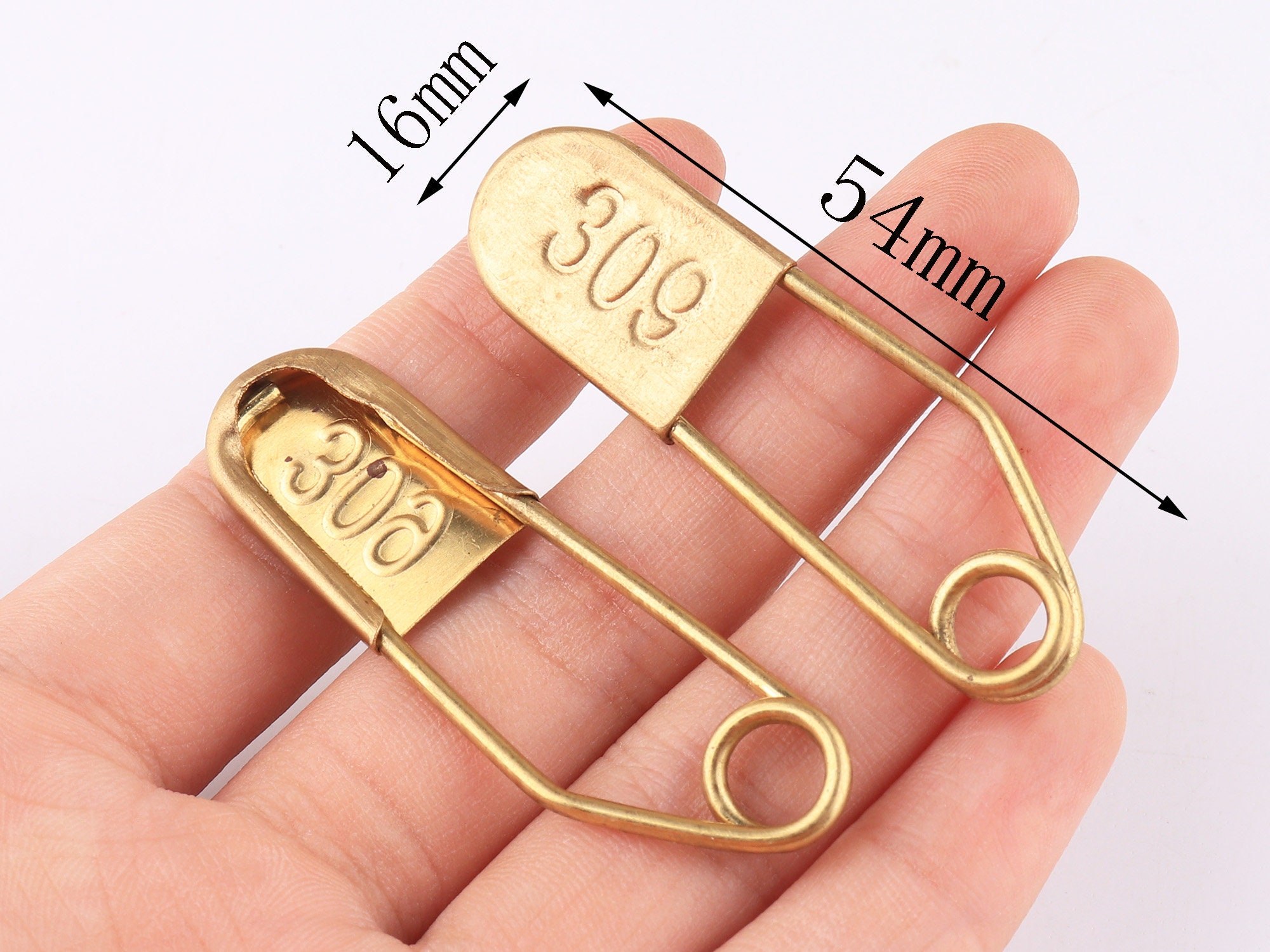 Gold Safety Pins Brooches Vintage Laundry Pins Kilt Pins Etsy