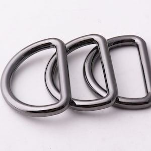 1&quot;inch(25mm) Strap d rings Gunmetal D-rings High Quality d ring buckles Finish D Rings Findings for Bag Belt Strap purse making Bag Hardware