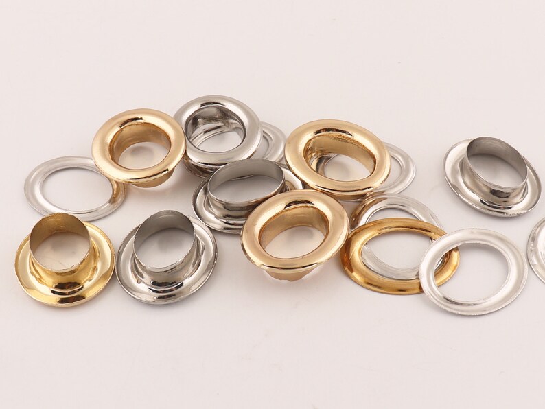 Oval Grommet EyeletGold/Silver Metal Eyelet With Washer 15mm Etsy