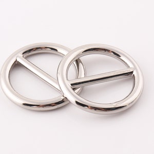 Silver Adjuster buckle 15mm Round Metal Slide Buckle adjuster slide buckle Strap buckle Strap slider strap adjuster for bags fingdings
