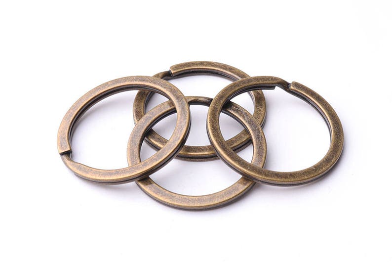 10pcs Bronze Split Key Ring 30mm Large Split Rings Round Split Etsy UK