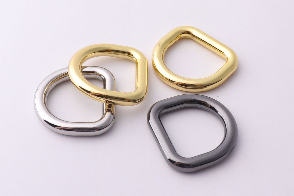 5/8 in Nickel Plate Clip & D-Ring - Clip & D-Rings - Granat