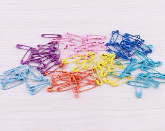 500pcs Colorful Safety Pins 19mm safety pin brooch small safety pins metal safety pins