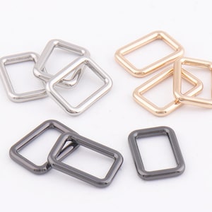 12mm(1/2&quot;) Rectangular rings strap rectangle ring Rectangular ring Rectangle Buckle Ring for purse making