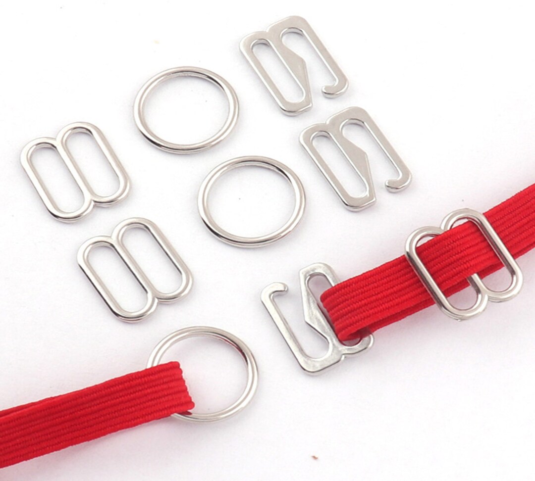1050set Silver Large Hook and Eye Clasp 10mm Wide Hook and Eyes Fasteners for Dresses Shirts