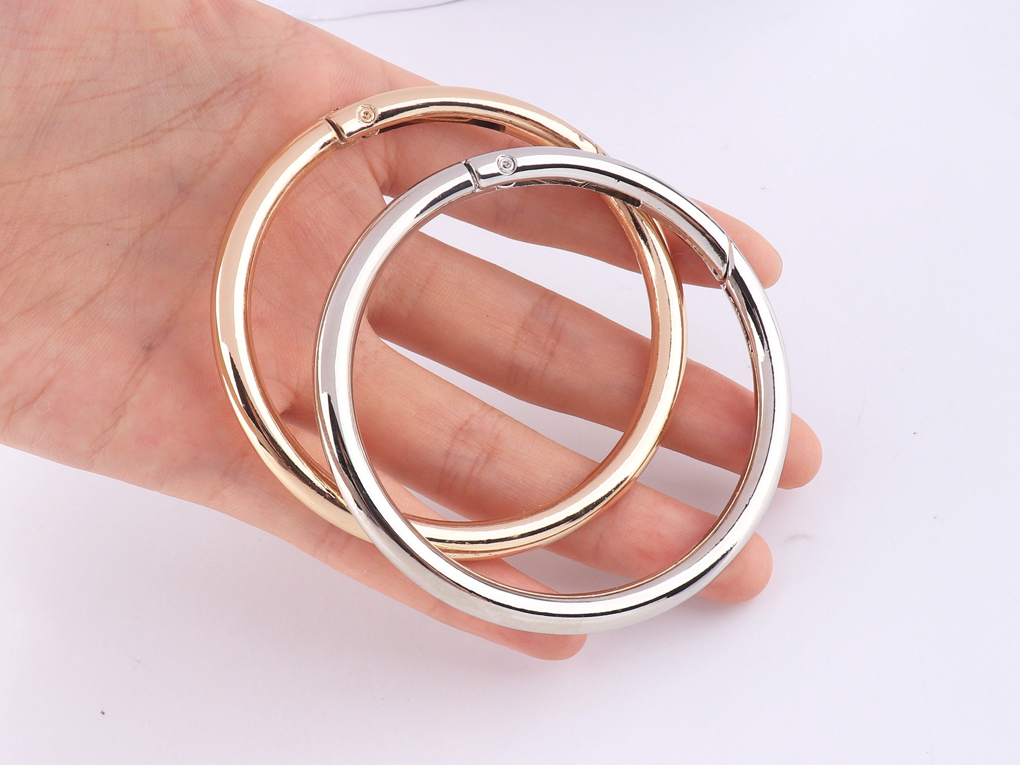 Large Spring Gate Ring O Ring Round Gate Ring Spring Ring Clasp Push ...