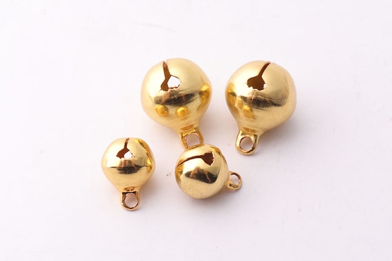 0.75 Inch 20mm Small Gold Craft Jingle Bells Bulk Wholesale 100