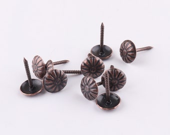 Upholstery Tacks Decorative Nails Furniture Nails Nailhead Tacks Thumb Tacks,Old Tacks Studs Nails 30pcs