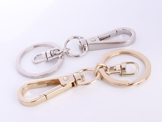 Keychain With Clip, Snap Hook Key Rings, Purse Hook Split Rings, Keychain  DIY Supplies Key Chain Hardware 4pcs -  Canada