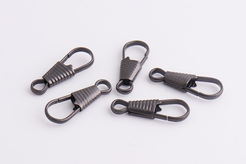 30pcs Gunmetal Lanyard Snap Clip Hooks 24mm9mm Lanyard Clips Etsy