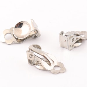 clip on earrings 6pairs Earring clips Earring converter clip non pierced Lever Back earring clip adaptor earring findings
