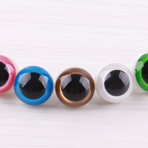 5pair 15mm Colorful Plastic Eyes With Washer Safety Eyes Amigurumi Eyes Round safety eye Animals eyes Doll Eyes Pick Color