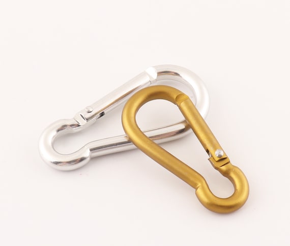 4pcs Carabiner Snap Hook Paracord Camping Keychain Accessories Push Gate  Clips / High Quality 