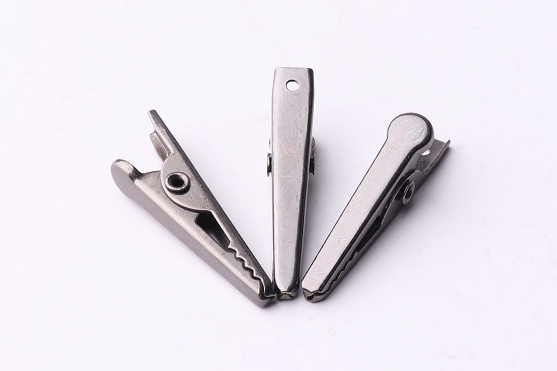 Gunmetal Clips With Teeth Bulk Clip Metal Clips Bulk Clips Etsy Israel