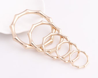 O Rings Bamboo Rings O Loops O Rings Buckle Purse Ring Strap Connector Rings Gold Optional size 4pcs