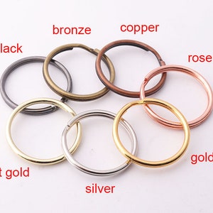 10pcs Split Keyrings 25mm Key rings Key fob keyring Key chain split ring Keyring findings