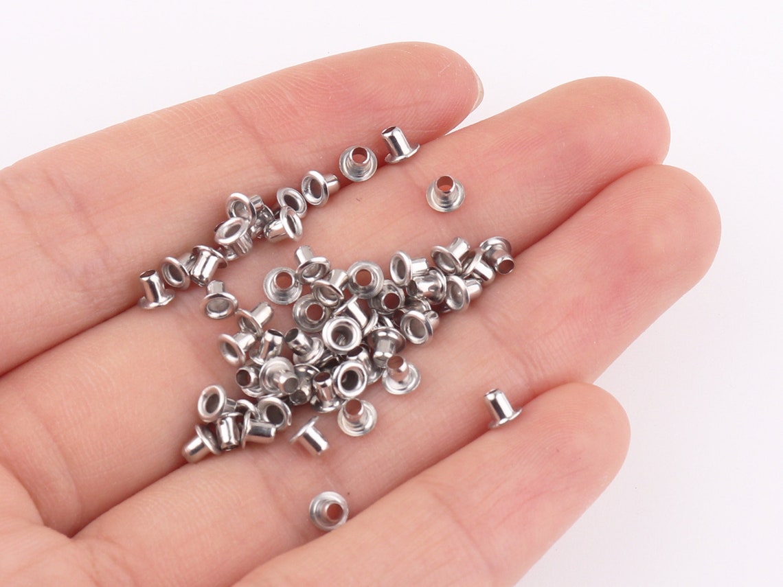 Eyelets Grommets Silver Eyelet Round Eyelets Small Tiny Etsy