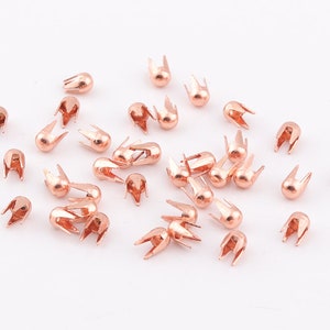 300pcs Tiny Nailheads 2.5mm Rose gold Nailhead studs Dome Nailheads Spots round rivet studs Metal Studs Nailheads Spikes prong studs