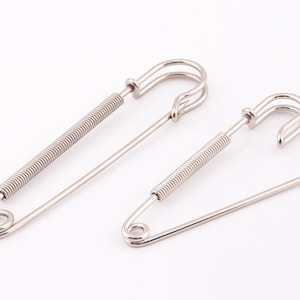 10pcs Silber Kilt Pins 57mm 70mm Sicherheitsnadeln Schal Pins Sicherheit Broschen Sicherheitsnadeln Bar Pins Brosche Pin