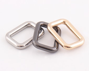 Rectangular ring 14mm(9/16") strap rectangle ring Metal Rectangle Buckle Ring for Bag Belt Loop Strap purse hardware