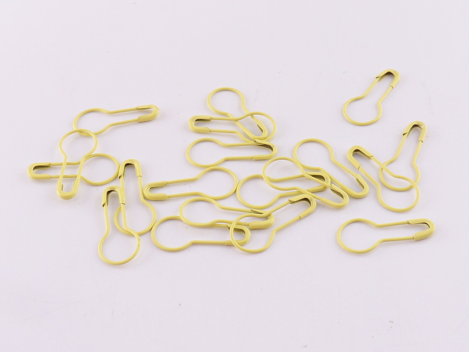 Safety Pins Yellow Coiless Safety Pins Bulb Safety Pins Pear Etsy UK