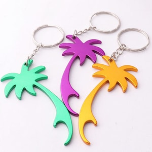 2pcs Keychain bottle opener Key Chain findings Keychain Rings Key Rings with Chain Split keyring key chains Aluminum Key chain