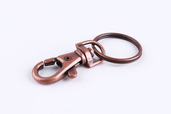 Polished U Shape Swivel Clasp with Jump Ring, Lobster Clasp Keychain  Hardware