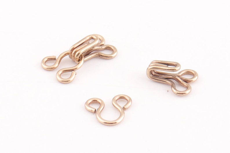 50set Hook and Eyes 6mm Wide Pale Gold Hook and Eye Clasp Hook Etsy