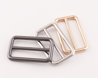 Adjuster buckle Metal Slide Buckle adjuster slide buckle Strap buckle Strap slider strap adjuster for leather 6pcs