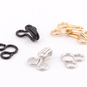 50set haak en ogen goud zilver zwart haak en oog gesp beha haken om jurken Shirts beha