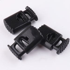 Plastic Spring Cord Stopper Cord Locks Barrel Toggle Single Hole 7mm Rope Buckle Cord Toggle Lock for craft supplies 20/50pcs