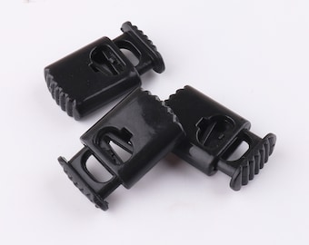Plastic Spring Cord Stopper Cord Locks Barrel Toggle Single Hole 7mm Rope Buckle Cord Toggle Lock for craft supplies 20/50pcs
