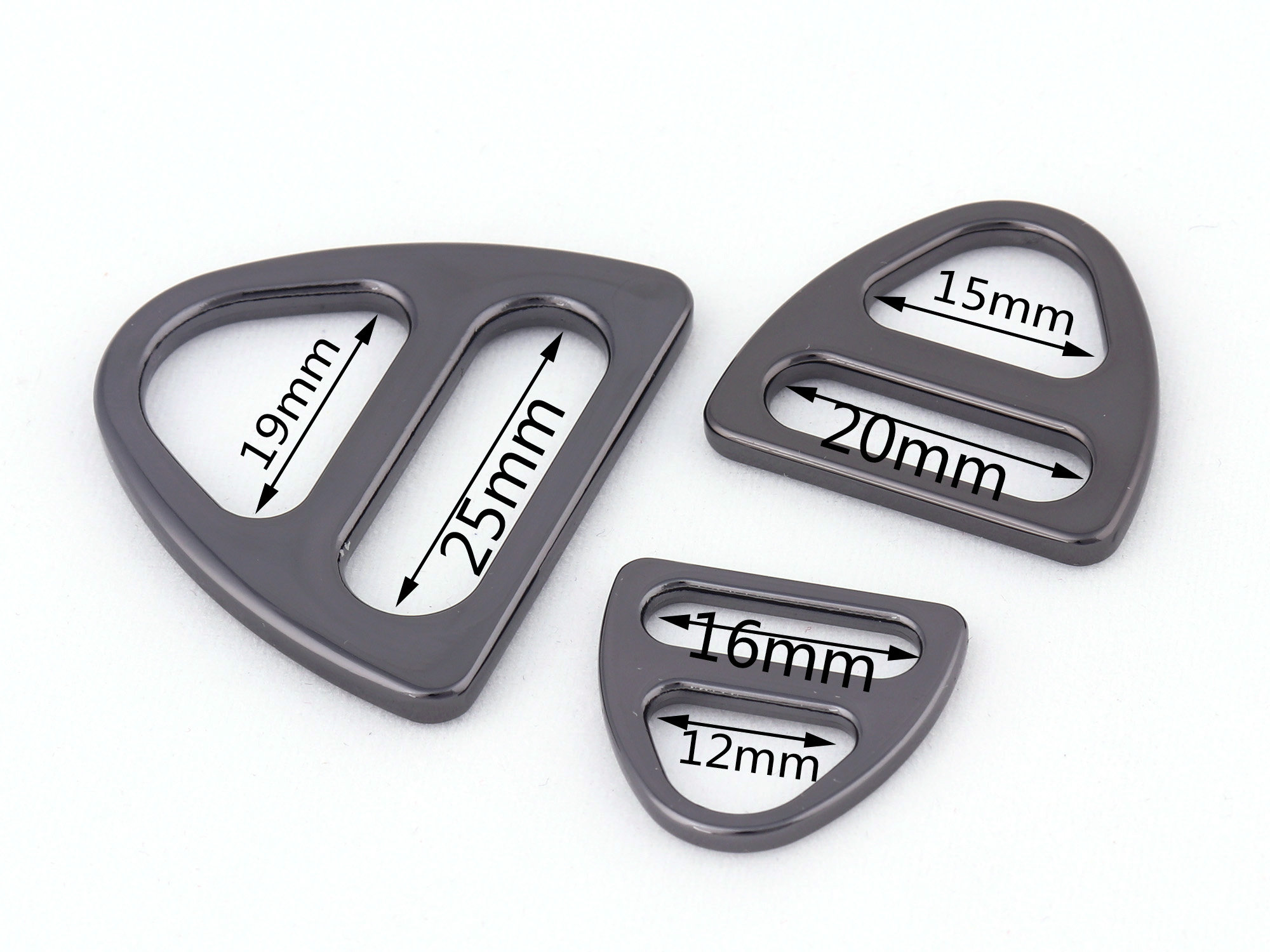 Strap Buckle Triangle Buckle Double Rings Slot and Hole Loop Connect ...