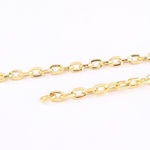 Gold Chain Bag Cable Chain Purse Shoulder Chain Bag Strap Chain Handbag Chain Replacement Hardware 6*9mm  114cm