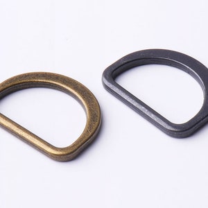 Flat D-ring buckles 1&quot;inch Metal D-ring Findings D Rings High Quality D-rings Handbag Purse Bag Making Hardware Supplies
