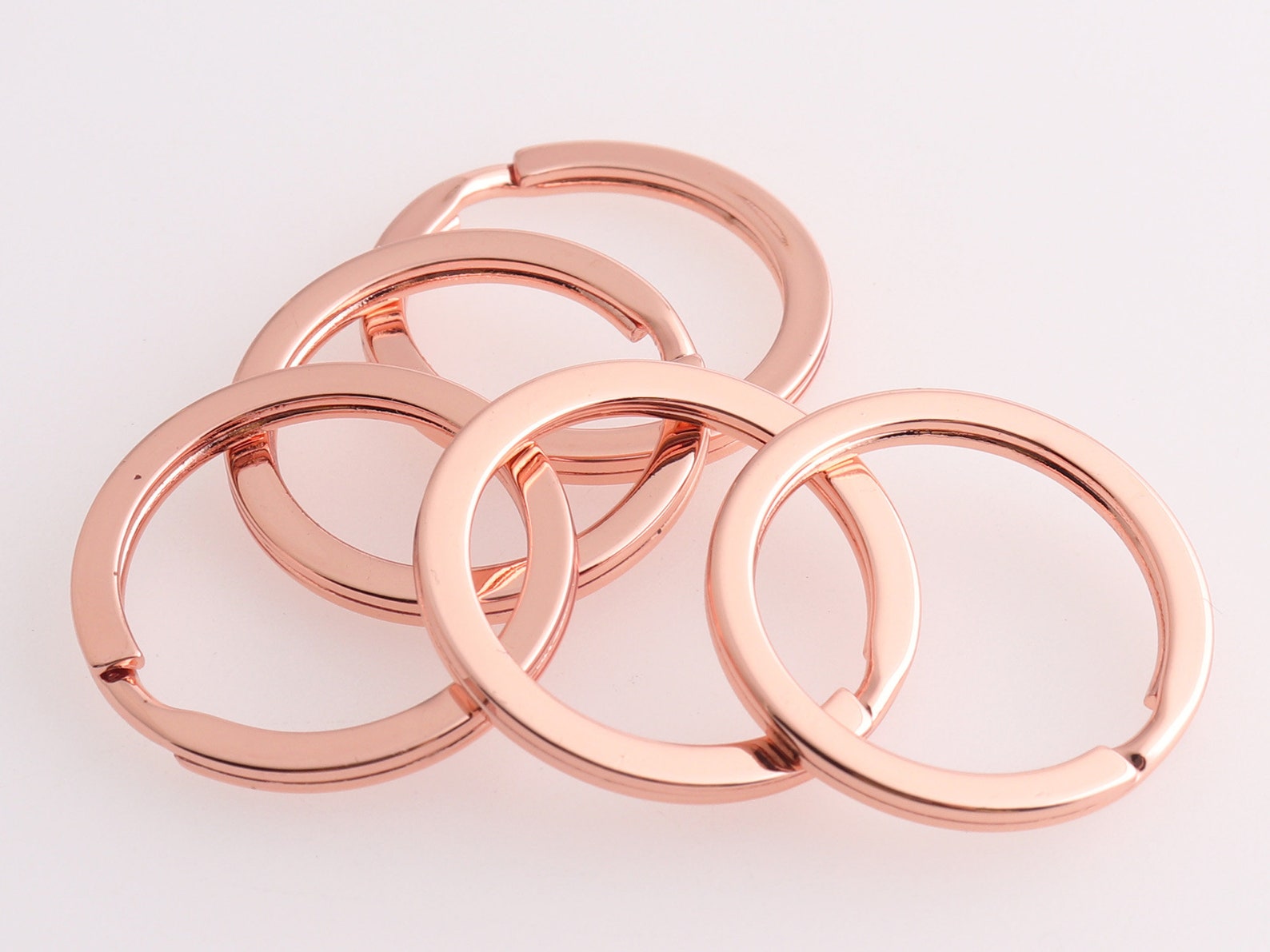 Split Key Ring Split Rings Keychain Key Rings Flat Keyrings Etsy
