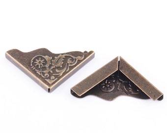 20pcs Bronze corner protector corners Metal Corners book protect corners box corners Decorative Corner Bracket