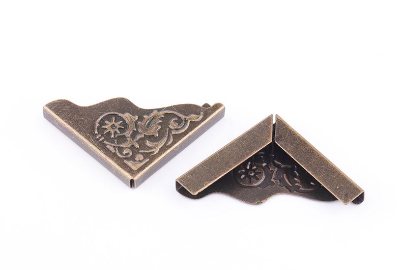 20pcs Bronze Corner Protector Corners Metal Book