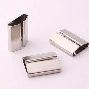 20pcs End clip Silver Ribbon Crimp Ribbon Clamp Cord End caps Cord Crimps End Caps Ends Crimp Jewelry fidding