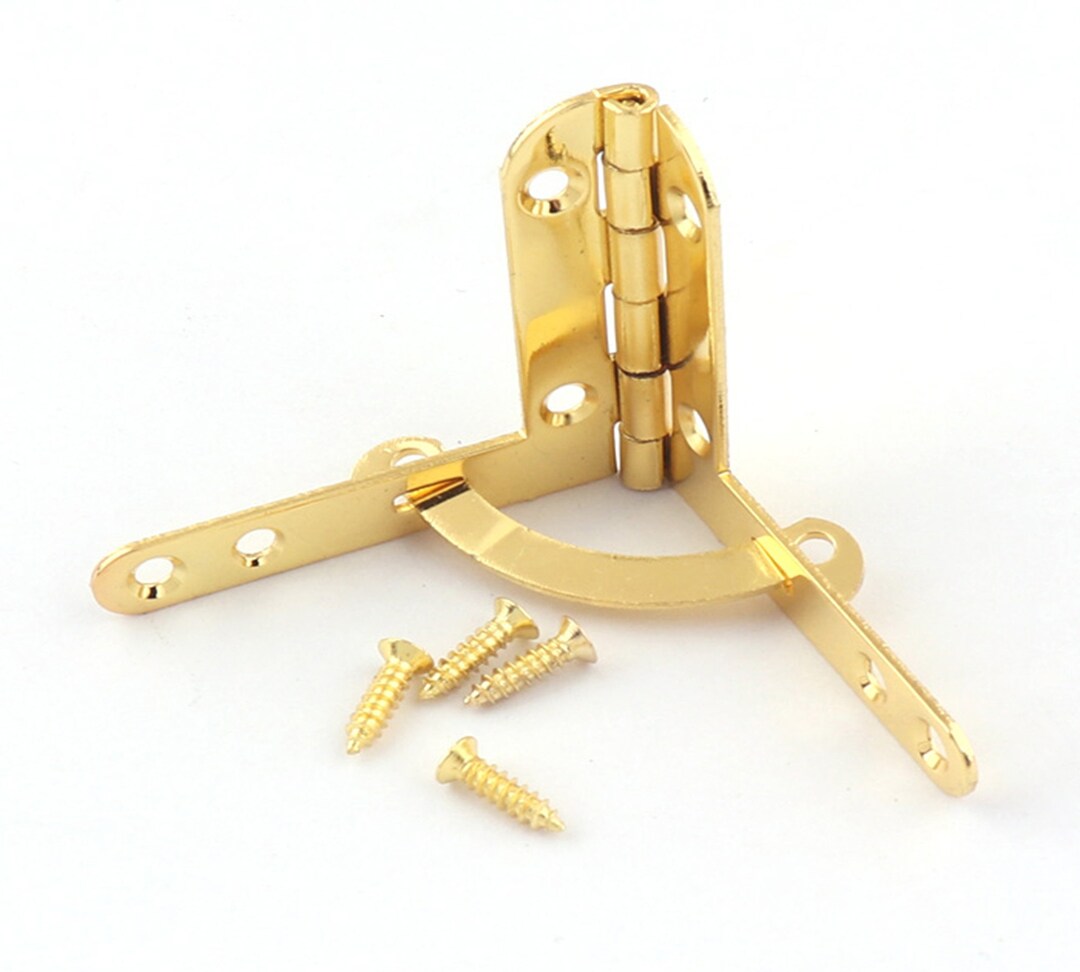 4pcs 39mmx43mm Gold Box Hinge Quadrant Hinge Metal Box Hinges Jewelry ...