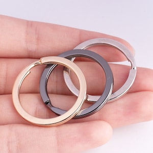 Split Key Ring Round Split Rings Jump Rings Flat Keyrings Key Fob/keychain Hardware High quality 30mm 50pcs
