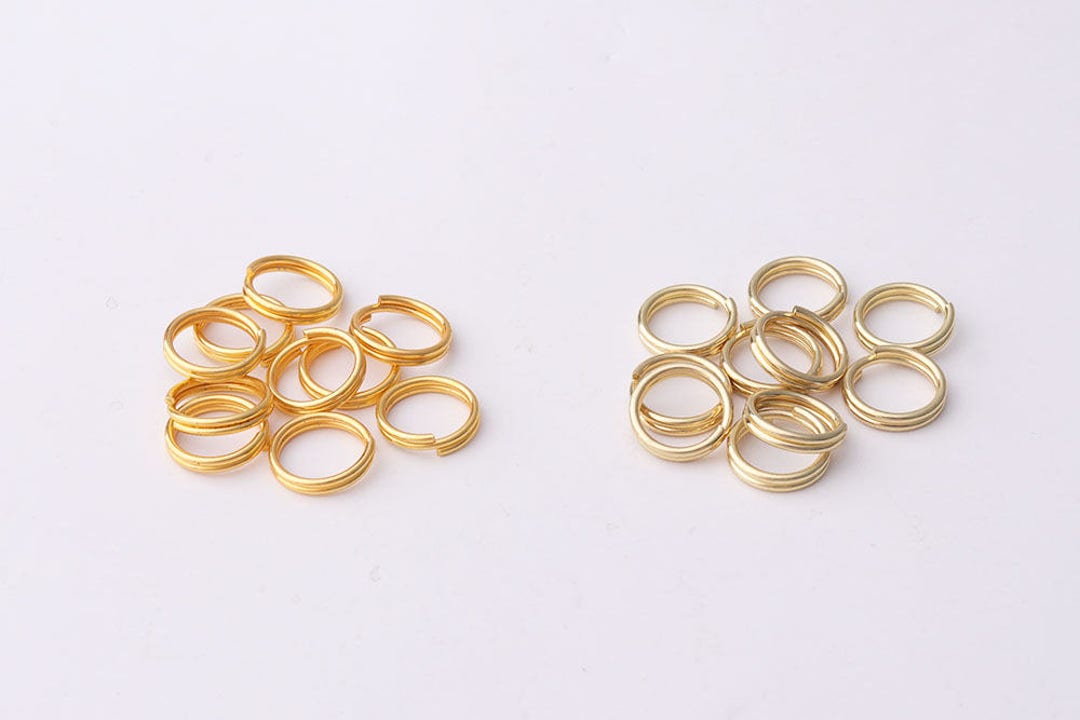 5-20mm Open Jump Rings Double Loops Bronze Gold Silver Color Split Rings  Connectors DIY Jewelry Making Supplies for Keychains