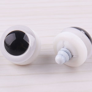 13mm Solid Black Oval Safety Eyes 5 Pairs Toy Eyes Plastic Animal Eyes  Teddy Bear Eyes Animal Eyes Safety Eyes 