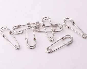 30szt 27 mm * 7mm srebrne szpilki bezpieczeństwa niezgodnych szpilki Broszki bezpieczeństwa PIN Broszka PIN metal Safety Pins bar szpilki