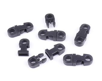 30pcs Breakaway Safety Clips Paracord Break Buckles Clasps Plastic Buckles black slide buckle Breakaway Buckles Parachute Cord Accessories