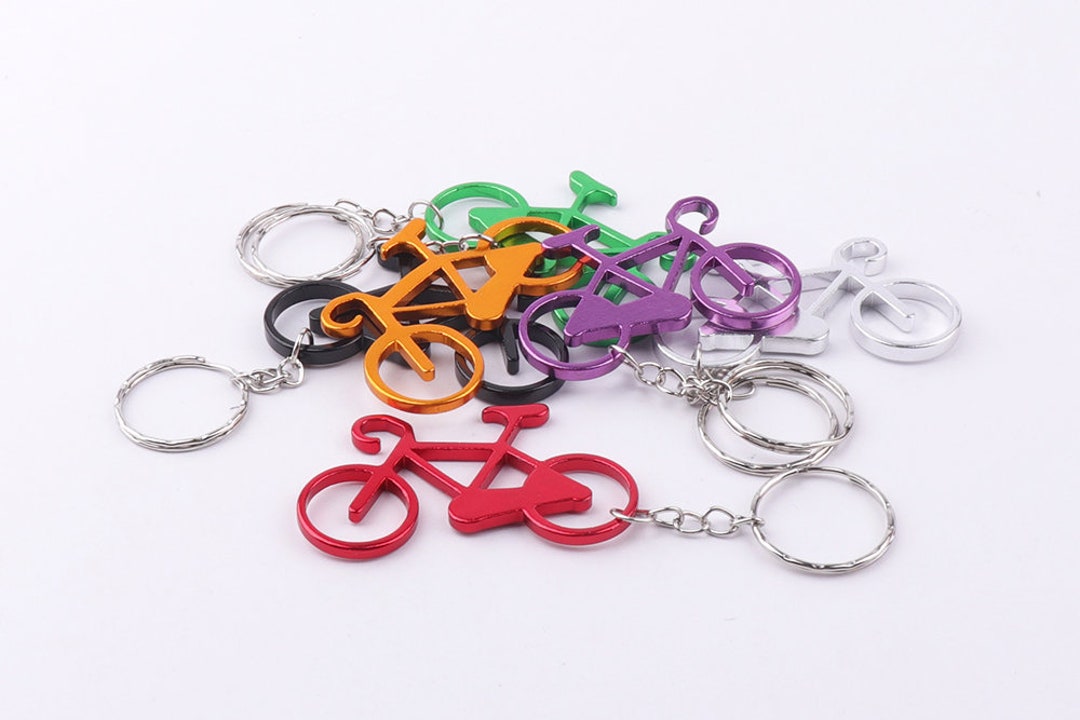 Bicycle Keychains Findings Colorful Key Chains Key Ring Chains Etsy