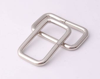 32mm(Inner) rectangle anneaux Heavy duty rectangulaire boucles de sac à main bague bracelet Rectangle bague sac à main sac à main en cuir artisanat matériel 6pcs