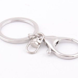 Keychain Keyrings with Lobster Swivel Clasps Key Chain Rings Split Ring Key Ring Key Chain Findings